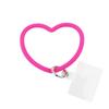 Venta Caliente Transfronteriza Amor Pulsera de Silicona Teléfono Móvil Colgante Anti-pérdida Llavero Cordón Resistente a Caídas Mochila Colgante en Forma de Corazón