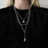 Collar de oso de tres capas estilo coreano para mujer ins moderno nicho diseño de alta gama cadena para suéter otoño e invierno accesorios de cadena para suéter para hombre