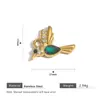 Accesorios de Joyería de Lujo Ligero Collar con Colgante Ojo de Gato Colgante Cadena para Clavícula de Acero Inoxidable Pulsera Hecha a Mano DIY Accesorios de Joyería
