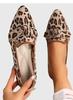 Nuevos Zapatos Planos de Primavera 2024 de Punta Comercio Exterior Transfronterizo Talla Grande Moda Tejido de Punto Volador Slip-On Casual Zapatos de Mujer