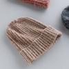 Gorro de Cachemira para Niños de Cuatro Hilos Engrosado Gorro para la Cabeza 100% Cachemira Pura Nuevo Gorro de Punto Otoño e Invierno Gorro con Protección para las Orejas