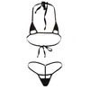 Pijamas Sexys Transfronterizos, Lencería Sexy Bikini de Tres Puntos Ebay Amazon, Conjunto de Tentación Real