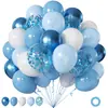 Conjunto transfronteiriço de 0 peças de balões metálicos de látex com lantejoulas flutuando no ar com hélio para decoração de aniversário e eventos de festa