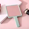 Espejo Peine Portátil Dos en Uno Mango Espejo Cuadrado Portátil de Mano Set de Espejo Peine de Maquillaje para Niñas Tocador Portátil de Mano