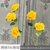 Rosa de Alto Galho com 5 Cabeças Rosa Diamante Conjunto de Arco para Área de Recepção de Casamento Flores Artificiais Decoração de Salão de Banquete Flores Artificiais