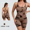20 Cores Europeu e Americano Primavera e Verão Nude Macacão de Alça Yoga Feminino Macacão Esportivo de Fitness de Alta Intensidade