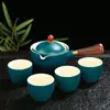 Conjunto de Chá de Viagem Artefato para Fazer Chá Preguiçoso Copo Rápido para Convidados Preparo Livre e Fácil Conjunto Portátil de Chá Kung Fu Conjunto de Xícaras de Chá Bule Doméstico
