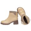 Zapatos planos para madre zapatos de algodón 2023 nuevos otoño e invierno botas cortas zapatos para mujeres de mediana edad y mayores zapatos de cuero forrados de lana botas Martin cálidas