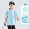 Camiseta Estampada Color Block para Meninos 2026 Nova Roupa de Verão Infantil Respirável Top Esportivo Manga Curta Casual para Meninos