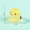 Nuevo producto transfronterizo: Figuritas de pollitos brillantes en miniatura, lindas decoraciones pequeñas, accesorios para manualidades, adornos para mini coches