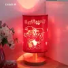 Luz nocturna cálida romántica para habitación de boda, mesita de noche, lámpara de mesa de dormitorio, simple moderna, regalo de boda para cuidado, lámpara Ever