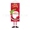 Decoración navideña transfronteriza más vendida: banderas y pancartas colgantes de formas especiales, adornos colgantes de puerta de Papá Noel y muñeco de nieve, decoraciones para paredes y ventanas