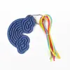 Mini Pingente de Chaveiro DIY de Silicone para Alívio do Estresse, Educacional e Redutor de Estresse, Pingente Fofo para Mochila, Acessório Criativo para Mochila