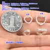 Anillo Cuadrado de Plata de Ley S925 Anillo de Cuentas Anillo Cerrado Pulsera de Cristal Pulsera Trenzada Collar Accesorios DIY