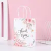 Bolsa de regalo de cumpleaños, bolsa de papel kraft de dibujos animados, bolsa de embalaje para llevar, bolsa para envolver regalos de fiesta infantil, bolso
