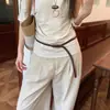 Cinturón de mujer tejido a mano estilo 'old money' vintage con un diseño único, cinturón decorativo sin necesidad de agujeros para combinar con jeans, accesorio de moda