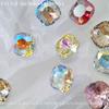 Decoraciones para Uñas Cuadradas de Fondo Puntiagudo, Pedrería para Uñas de Cristal K9 Blanco de Alta Calidad Brillante con Facetas Nido de Pájaro