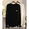 Camiseta de mujer de manga larga, cuello redondo, longitud media, terciopelo alemán cepillado, para principios de otoño, blanca, holgada, para usar en capas