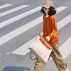 ¡Súper favorecedor! Cárdigan Holgado Casual de Punto Naranja Calabaza para Mujer, Suave de Color Sólido, Chaqueta Suéter Petite para el Trabajo