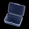 Caja de plástico rectangular transparente para mascarillas, muestra cero, componentes, caja de acabado digital, accesorios, caja de plástico con tapa