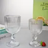 Taça de Vinho Listrada Vertical Estilo Europeu, Taça de Suco, Taça de Vinho Tinto, Taça Alta, Utensílio para Vinho de Uso Doméstico, Taça de Champanhe, Retro de Luxo Leve