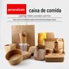 Conjunto de Caixas Descartáveis para Fast Food Bento de Frango Frito Caixa para Levar Filme à Prova de Óleo para Salada Caixa de Papel Kraft