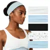 Diadema Deportiva Transfronteriza para Mujer, Fitness, Yoga, Absorbente de Sudor, Antitranspirante, Elástica, Pañuelo para el Cabello, Set de 5 Piezas
