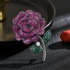 Broche de rosa de lujo retro, regalo de vacaciones, accesorios de traje de alta gama para mujer, pin, decoración de abrigo de otoño e invierno, entrega