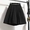 Foto Real de Shorts con Falda Irregular de Línea A de Pierna Ancha Sueltos de Dos Piezas para Mujer Verano 2026 con Falda Delantera y Pantalón Trasero