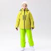 Traje de esquí para niños de invierno para exteriores, traje grueso impermeable, chaqueta de invierno cálida para niños y niñas