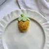 Acessórios de Morango de Pelúcia Elásticos de Cabelo Acessórios de Cabelo Fofos para Meninas Morango de Lã Artesanal DIY Acessórios de Joias