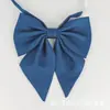 Pajarita de Color Sólido con Puntiagudos y Acentos de Plumas, Accesorios Jk, Pajarita Estilo Japonés para Estudiante Mujer, Pajarita Grande con Cordón, Estilo Uniforme Escolar