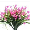 5 garfos lírio-calla planta verde artificial protetor solar anti-ultravioleta flor flor artificial hotel interior plástico grama de primavera buquê de lírio