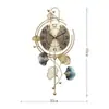 Reloj de Pared de Metal de Hierro Forjado con Hoja de Ginkgo 2025 Nuevo Reloj de Rejilla para Sala de Estar Reloj Decorativo de Lujo Ligero para Colgar en la Pared