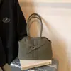 Bolso de Hombro Vintage de Alta Gama con Emblema Bordado para Mujer 2025 Nuevo de Gran Capacidad Mate Bolso de Mano