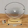 Ninho de Gato Cápsula Espacial, Universal para Todas as Estações, Brinquedo Giratório para Gatos, Cama Integrada para Gatos, Ninho de Gelo Acrílico Semicerrado