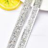 Al por mayor Tira de Diamantes de Resina de 1.5 cm de Ancho para Planchar Decoración de Tira Lateral para Jeans Cinturón Accesorios para Ropa Zapato Bolsa