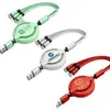 Cargador Rápido Tres en Uno de 60W Cable de Carga Retráctil de 3A Regalo Corporativo Logo Personalizado Universal para Apple Huawei Android