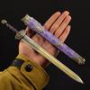 Modelo Periférico de Juego Yongjue Yitianjian Xieyi Wangyuejian 30cm Adornos Artesanales de Metal Completo con Vaina