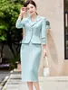 Chaqueta de Traje Corta para Mujer Otoño 2024 Nuevo Vestido de Anfitriona Traje Profesional para Viajar al Trabajo Overol