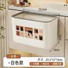 Lixeira de cozinha, lixeira doméstica para resíduos alimentares, recipiente de armazenamento de parede sem perfuração, lixeira de limpeza sem dobrar, lixeira sanitária de pendurar