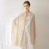 Bufanda Konsaini 100% Cachemir, Chal Oversize, Unisex, Versátil, Calentador de Cuello Tejido Cálido, Estilo Otoño e Invierno