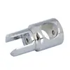Material de Fundição Sob Pressão em Liga de Zinco Conector Clipe de Pendurar Clipe de Puxar Luva de Tubo Bidirecional com Dobradiça Destacável de Aço Inoxidável do Fabricante