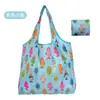 Bolsa de Tote de Compras Floral Grande de 190t en Stock de Gran Venta, Bolsa de Poliéster al por Mayor, Bolsa Plegable, Bolsa de Regalo Promocional