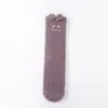 Calcetines de Terciopelo Coral con Oso Bordado que No Sueltan Pelusa, Calcetines para el Piso del Hogar, Calcetines Gruesos de Pelo para Mujer hasta Media Pantorrilla, Calcetines Cálidos al por Mayor