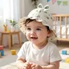 Sombrero de Cubo Nuevo de Dibujos Animados Lindo de Primavera y Verano para Niños y Niñas, Sombrero de Pescador Protector Solar para el Sol, Sombrero Fino para Bebé