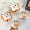 Broche de pelúcia de desenho animado, boneca fofa de comida pão torrada, acessórios DIY, enfeites para roupas e bolsas, atacado