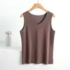 Chaleco de Terciopelo Sin Costuras para Mujer para Otoño e Invierno Top de Cuello en V Tirantes Cálidos Camiseta Base Catiónica Engrosada