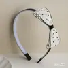 Accesorios para el Cabello de Niños Estilo Coreano Nueva Diadema de Moño Diadema de Malla de Puntos de Alto Gama Pasador Diadema Antideslizante