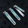 Cortador de Unhas Jinda V9 Aço Carbono de Alta Qualidade Faca de Manicure Pontiaguda Tesoura de Unha Média de Cabeça Plana Ferramentas de Manicure Femininas Atacado